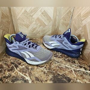 Reebok women's Nano x training purple shoes size 9.       088